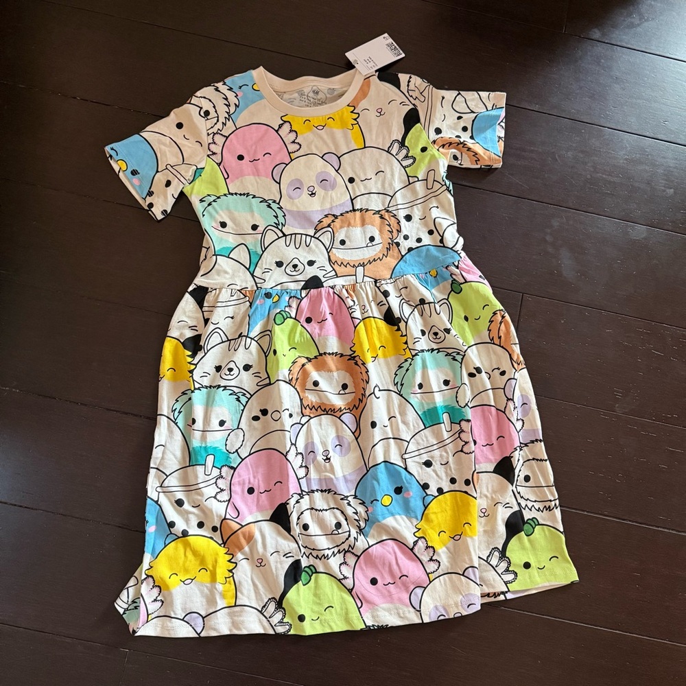 H&M x Squishmallows tee shirt dress NWT